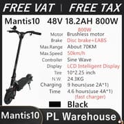 Kaabo Mantis 10 Scooter 60V 18,2AH 24,5AH 2000W El-scooter Sammenfoldelig Hoverboard Skateboard Moms Inklusiv