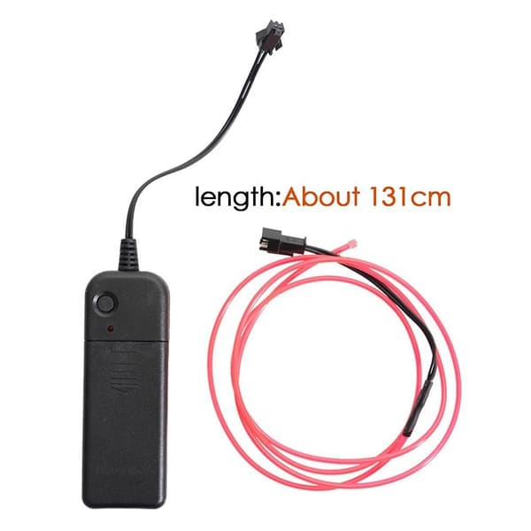 131cm scooter scooter lys batteridrevet fleksibel lampe - blå