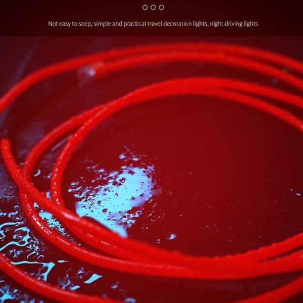 131cm Scooter Ambient Light Battery Powered Rope Lights - Red