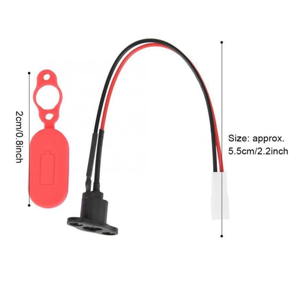 Til Xiaomi M365 / Pro opladningsport + dækseludskiftningsdel