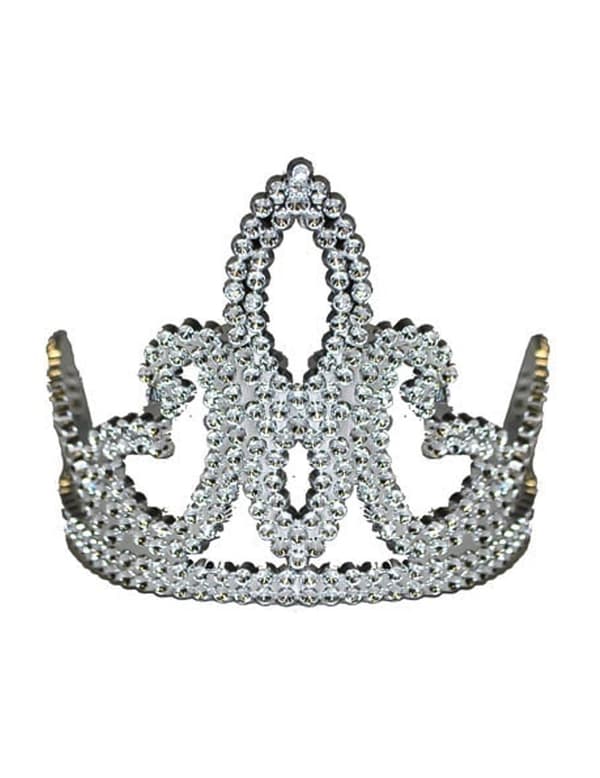 Jentes sølv prinsesse tiara.Size-One size
