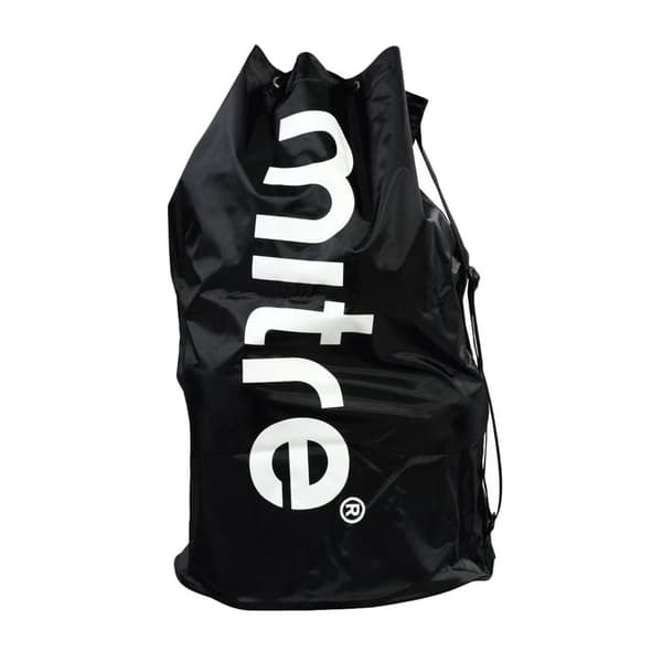 Mitre Nylon fotbollsväska Black/White One Size