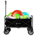 Miniatyrbild 2 av 6: Fällbar transportvagn - Springos - Svart - Maximal belastning 80 kg - Kapacitet 105 L - 4 hjul