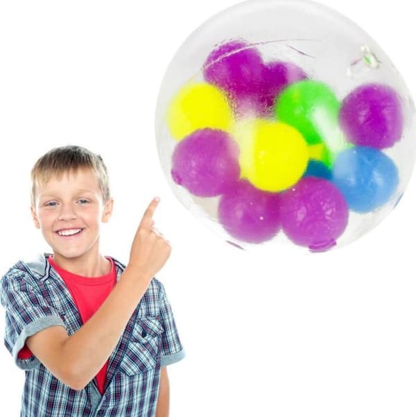 Vagn med ballonger - nät för ballonger Mega kreativ - T219 - Mega Kreativ PILKA WYCISKANA KULKI 7CM MC 12/144/288