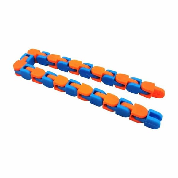 Fidget Toys - Fidget legetøj - buet skinne blå/orange