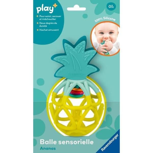 Ravensburger play+, Sensorisk boll - Ananas, 6-36 månader, Första ålder, bebis