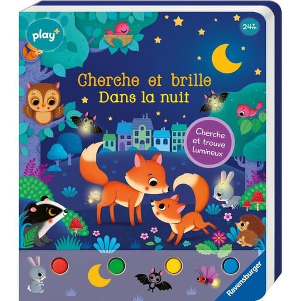 Ravensburger play+, Seek and shine - Into the night, Book, Early years, baby