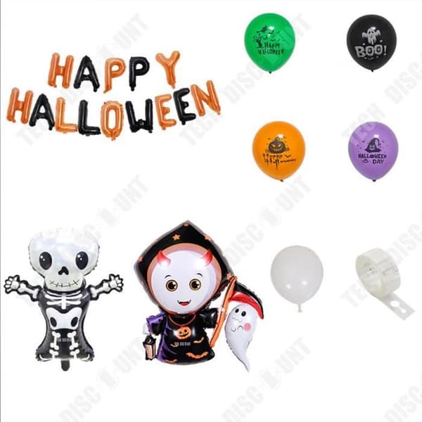 TD® Halloween Party-temaballonger, Familjesemesterfestdekoration, Halloween-ballongset