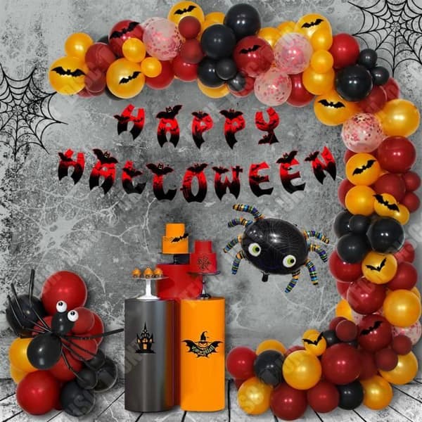 TD® Halloween dekoration glad halloween fladdermus flagga fest dekoration arrangemang ballonger halloween