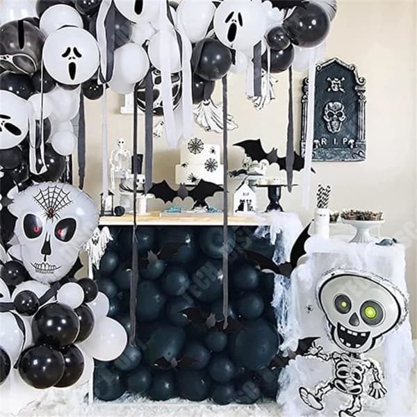 TD® Halloween dekoration halloween ballongset spökskalle aluminiumfolie ballong tema fest bakgrund klassrum dekoration