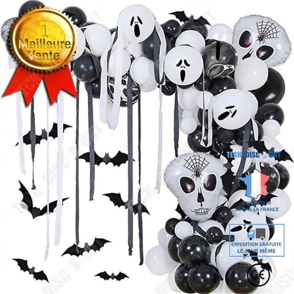 TD® Halloween dekoration halloween ballongset spökskalle aluminiumfolie ballong tema fest bakgrund klassrum dekoration