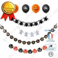Miniatyrbild 1 av 4: TD® Halloween Dekoration Pumpa Ghost Spider Pull Flag Flower 12 Inch Halloween Latex Ballong Set