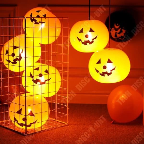 TD® Halloween dekorationsballongset Quick Charge Pumpkin Ghost Festival Ballong med lätta leksaker 30pack
