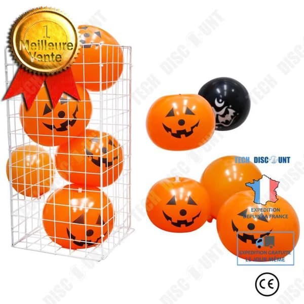 TD® Halloween dekorationsballongset Quick Charge Pumpkin Ghost Festival Ballong med lätta leksaker 30pack