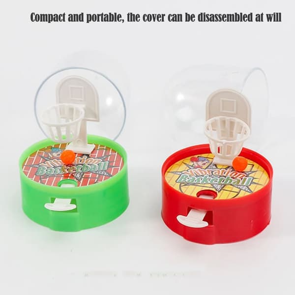 OBOSOE 5-Pack Mini Basketball Game Finger Basketball – Farverigt skrivebordslegetøj til børn og voksne, tilfældige farver