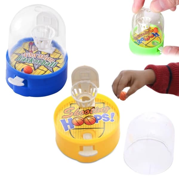 OBOSOE 5-Pack Mini Basketball Game Finger Basketball – Farverigt skrivebordslegetøj til børn og voksne, tilfældige farver
