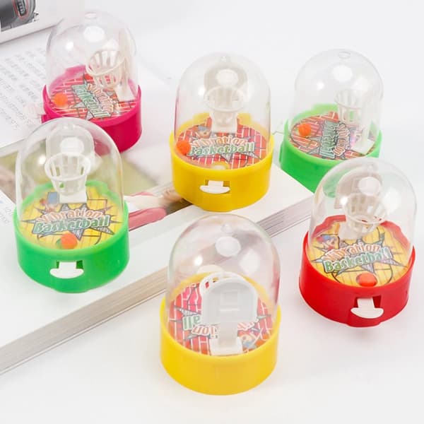 OBOSOE 5-Pack Mini Basketball Game Finger Basketball – Farverigt skrivebordslegetøj til børn og voksne, tilfældige farver