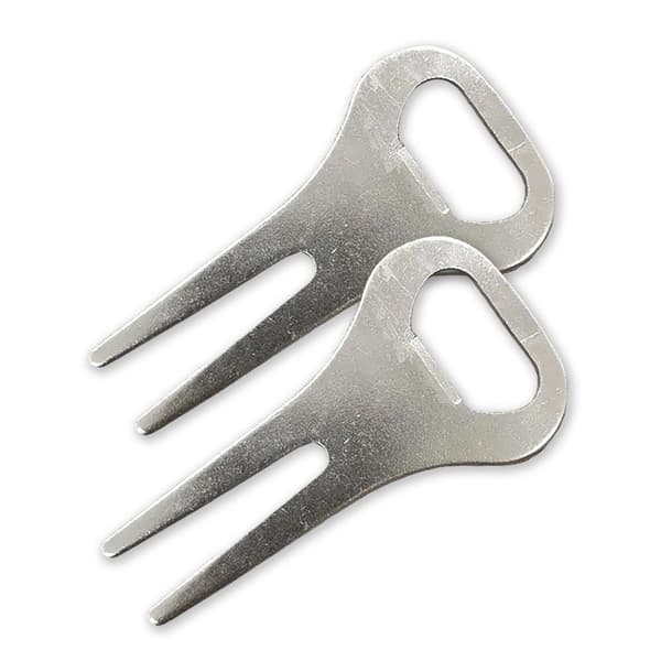 Enkel greenlagare + flasköppnare i metall 2-pack