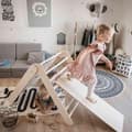 Miniatyrbild 8 av 11: Montessori klättertriangel för barn – 2 höjdnivåer – Klatreställning för småbarn