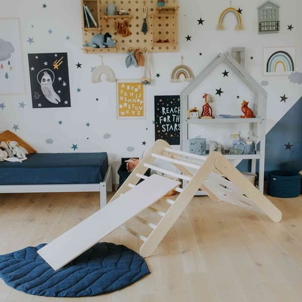 Montessori klättertriangel för barn – 2 höjdnivåer – Klatreställning för småbarn