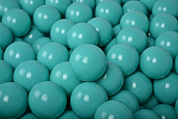 MeowBaby® Bløde plastbolde til boldbassin til børn 7cm, 50 stk. Turkis