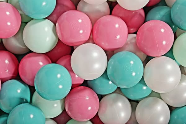 MeowBaby® Bløde plastbolde til boldbassin til børn 7cm, 50 stk.