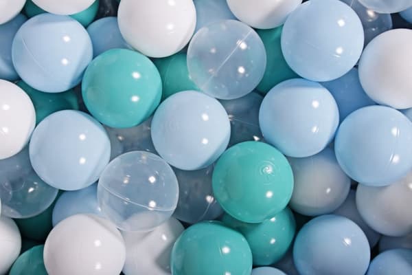 MeowBaby® Bløde plastbolde til boldbassin til børn 7cm, 50 stk.