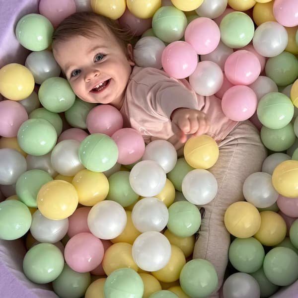 MeowBaby® Bløde plastbolde til boldbassin til børn 7cm, 50 stk.