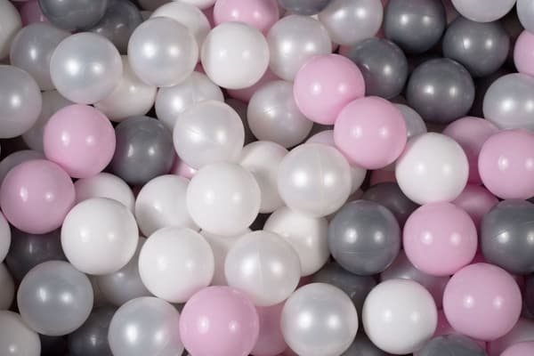 MeowBaby® Bløde plastbolde til boldbassin til børn 7cm, 50 stk.