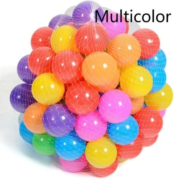 YOLISTAR 50 st Färgglada Ocean Balls/Balls plastboll - babyleksaksboll - miljövänlig boll 5,5cm