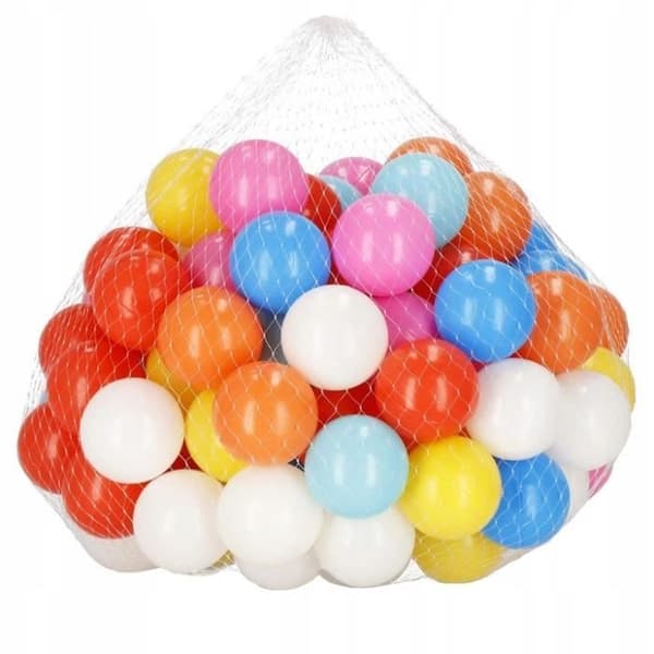 Springos® kulört bollspel för barn - 100 st - diameter 6 cm - PE - BPA-FREI