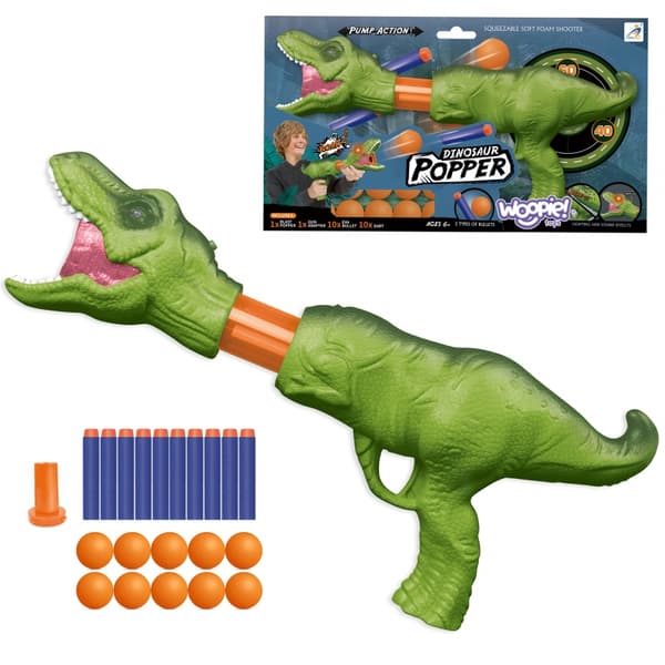 WOOPIE Dino Shooter – Skumkugler og pile, 22 dele