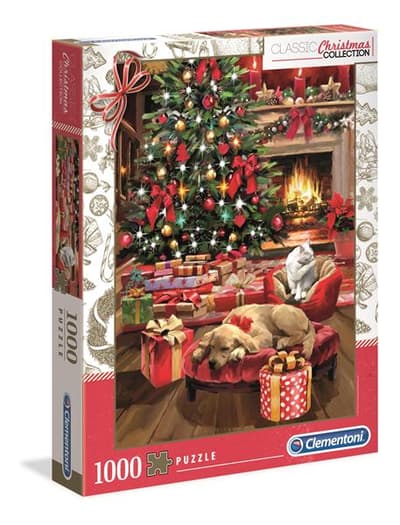 1000 pcs High Quality Collection Christmas by the fire