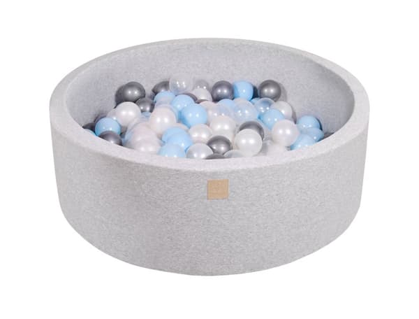 MeowBaby® Bollhav Rund Bollpool Leksak för Barn Småbarn spädbarn 90 x 30 cm/200 Bollar 7 cm