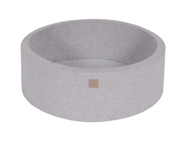MeowBaby® Bollhav Rund Bollpool Leksak för Barn Småbarn spädbarn 90 x 30 cm Ljusgrä, utan bollar.