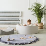 MeowBaby® Bollhav Rund Bollpool Leksak för Barn Småbarn spädbarn 90 x 30 cm Mörkgrå