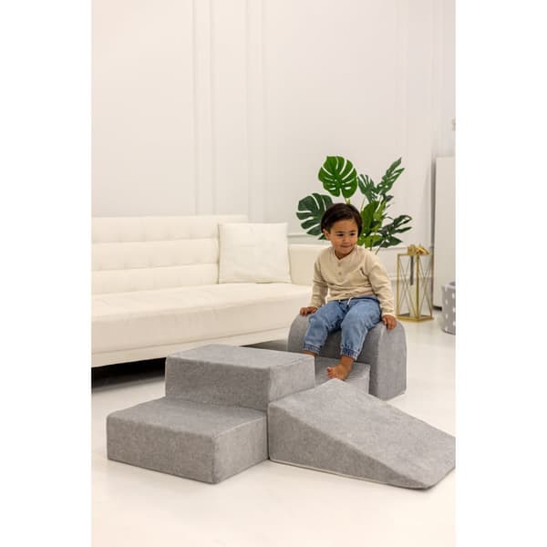MeowBaby® Skumlekplats för barn med bollhav 240 x 45 cm/100 bollar Ljusrosa: Beige/Mynta/Vit/Pastellrosa