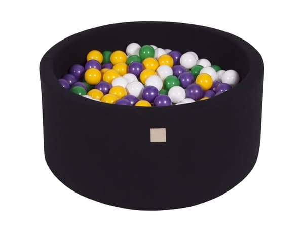 MeowBaby Boldbassin 90x40cm/300 Bolde, Bomuld, Sort