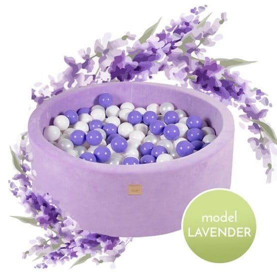 Meow Baby - Kuglehav Lavendel Med 250 kugler - Lilla - 30 Cm