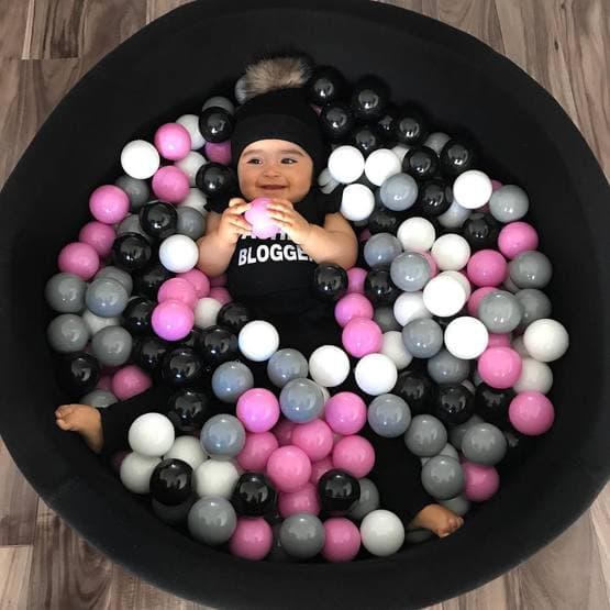 Meow Baby - Ball Ocean - Sort - 40 Cm