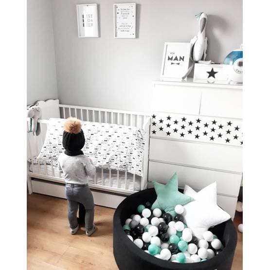 Meow Baby - Ball Ocean - Sort - 40 Cm