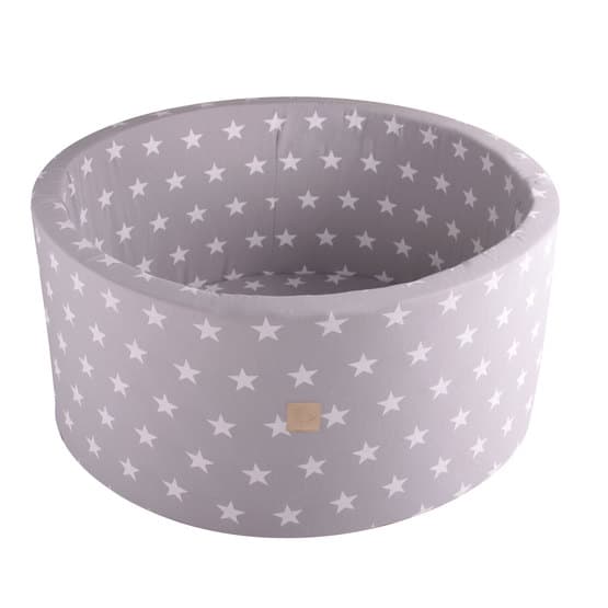Meow Baby - Bollhav - Lysegrå Stjerner - 40 Cm