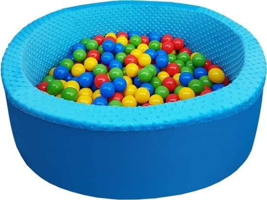Blue Ball Pool - solid boldgrav - 90 x 30 cm - 300 bolde - rød blå gul grøn
