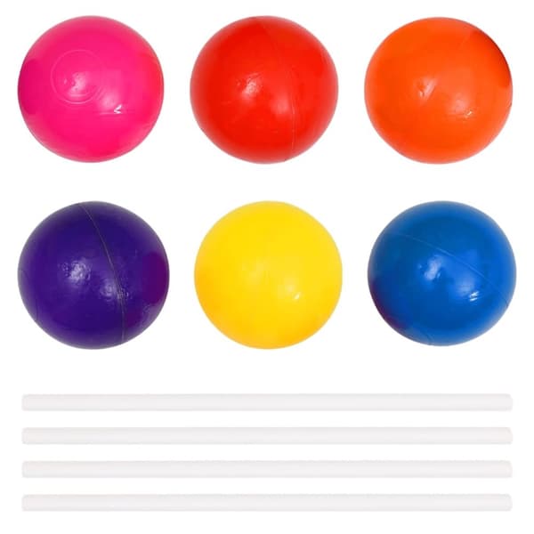 vidaXL boldgrav med 300 bolde 75x75x32 cm