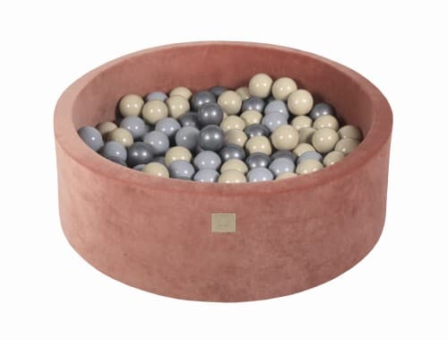 MeowBaby Pallomeri 90x30cm/200 Palloa, Sametti, Marsala Punainen