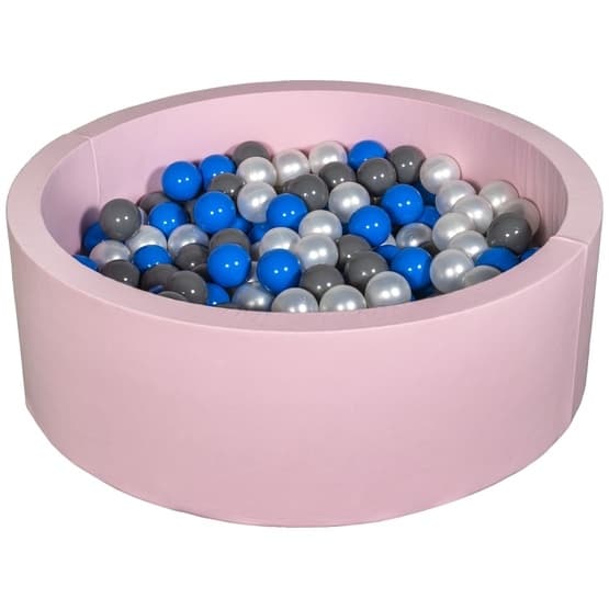 Kuglehav Med 200 Bolde Pink - Perle, Blå Og Grå
