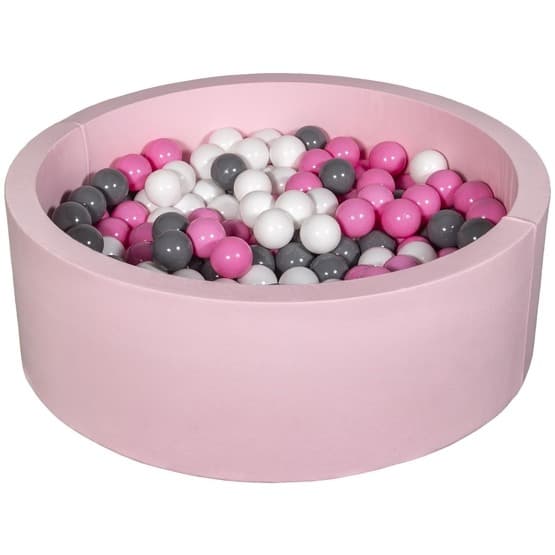 Ball Sea With 200 Balls Pink - Hvid, Lys Pink Og Grå