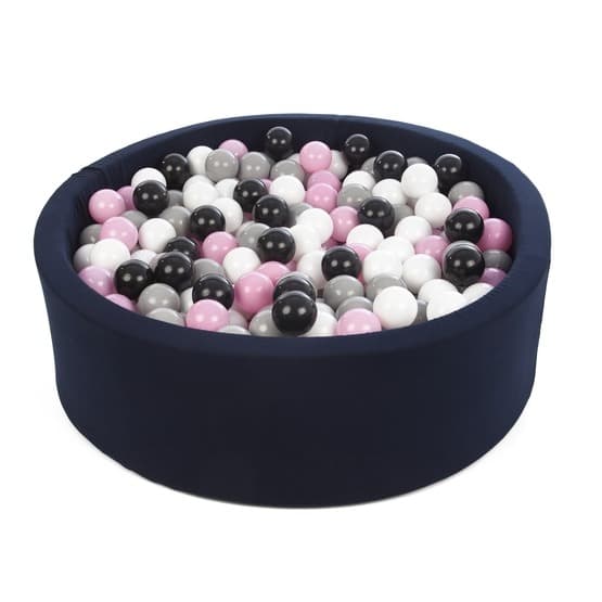 Ball Sea With 450 Balls Navy - Sort, Hvid, Lys Pink Og Grå