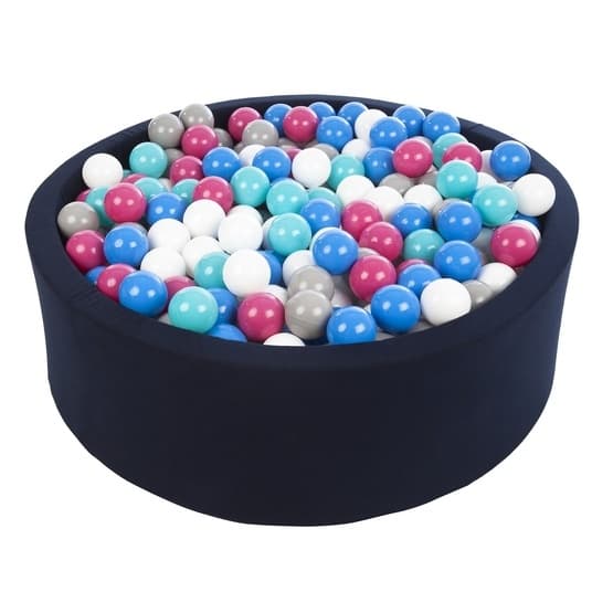 Hav af bolde med 450 bolde Navy - Hvid, Blå, Pink, Grå og Turkis