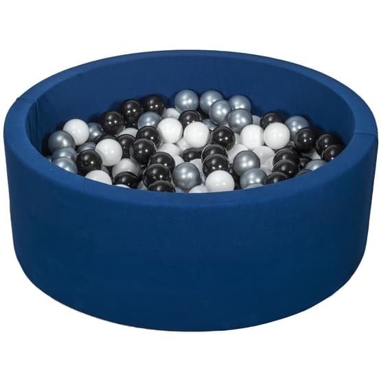 Ball Sea With 200 Balls Navy - Sort, Hvid Og Sølv